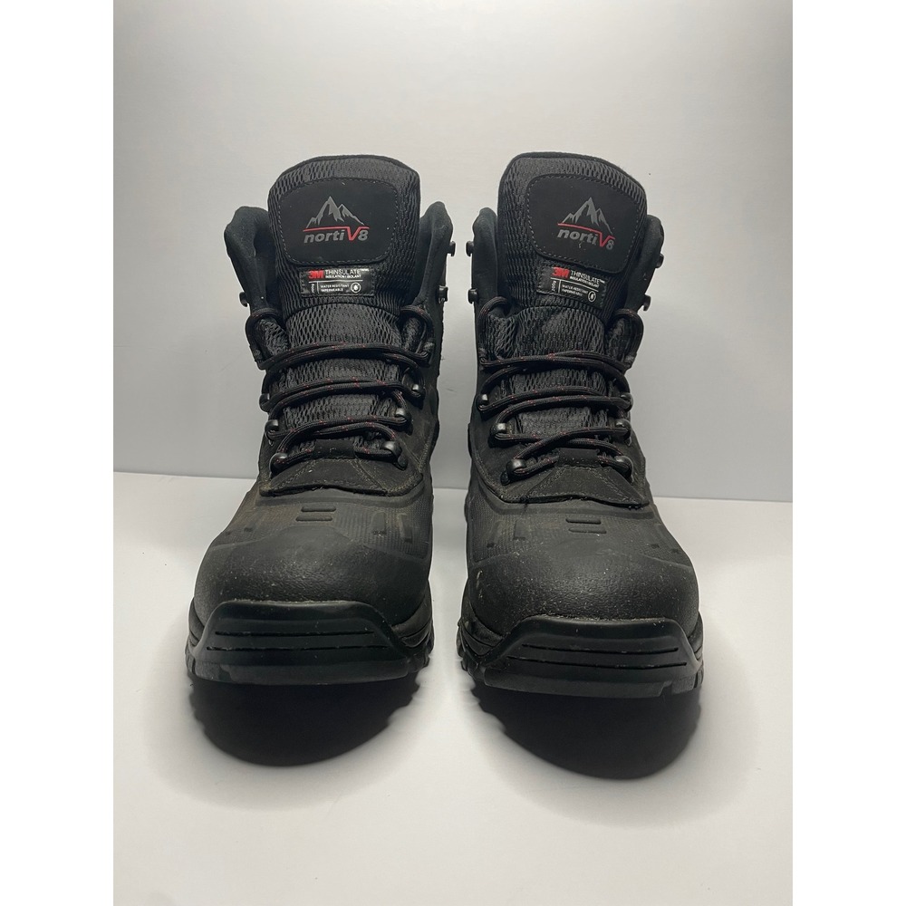 Nortiv8 Mens Insulated Waterproof Winter Snow Boots Black 180411 Size 12